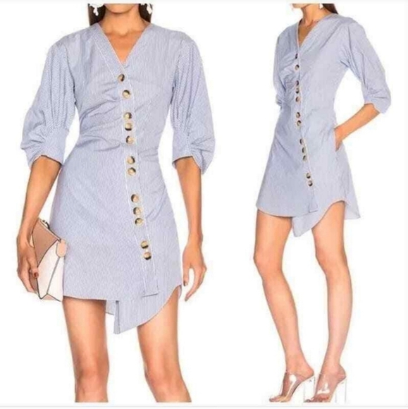tibi asymmetrical shirt dress Eco Poplin Asymmetrical Shirt main image 0